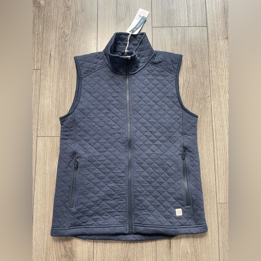 Marine Layer Women's Corbet Full Zip Vest in Navy New with Tags NWT SZ M